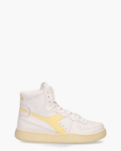 Diadora Heritage Diadora Heritage Mi Basket Used Wit/Lichtgeel