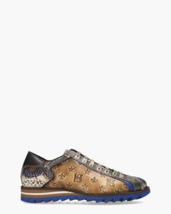 Harris Harris 0818 Bruin/Blauw   - maat 40.5