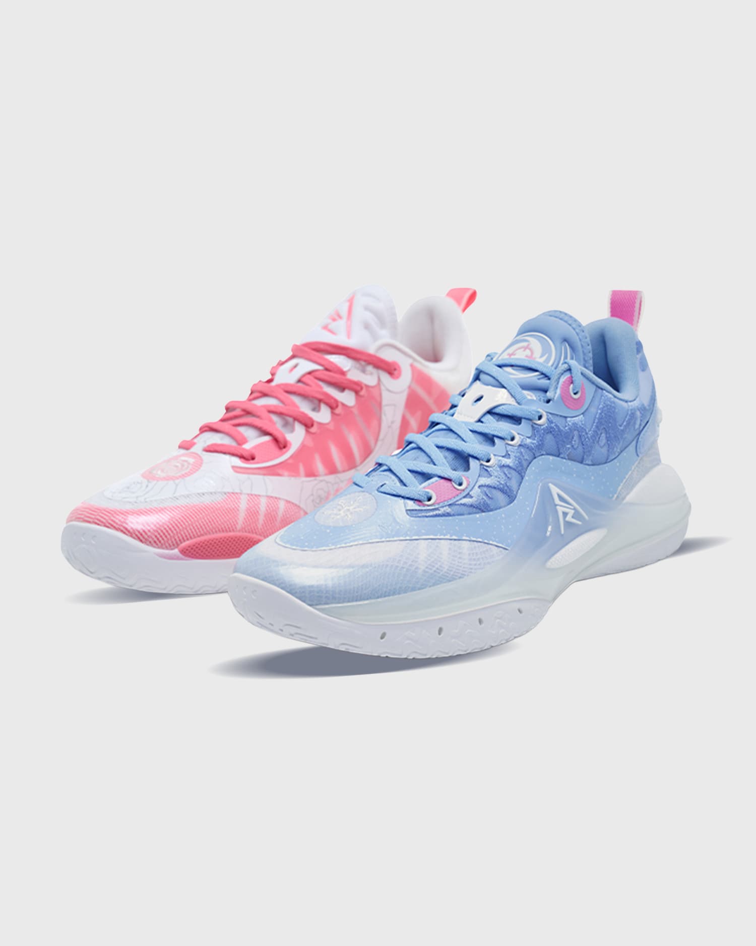 RigorerAR2BasketbalschoenPinkIcemanMixedblauwzijaanzicht