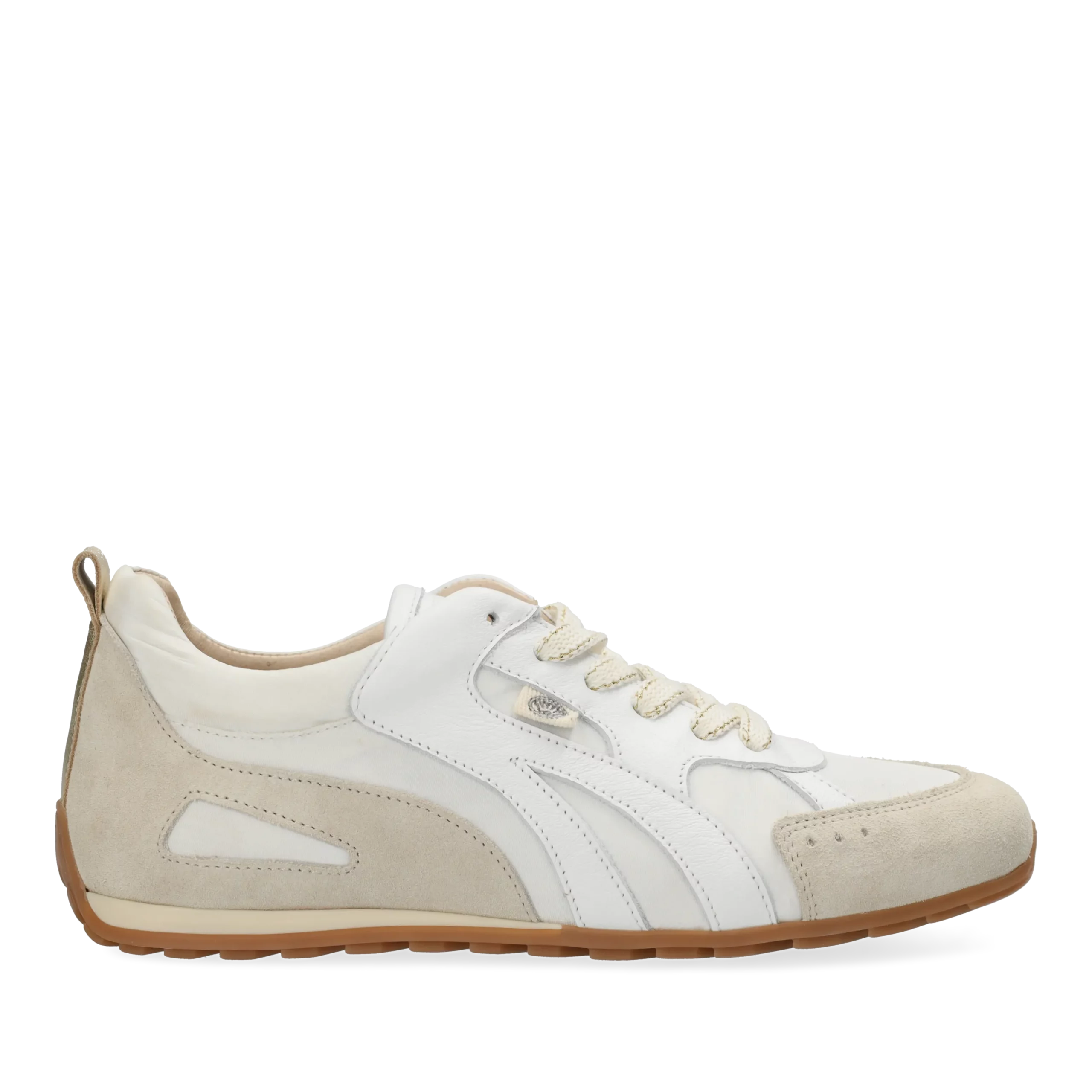 Uta More sneaker Leer/Nylon Wit