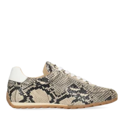 Uta Base sneaker snake beige