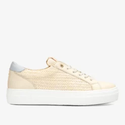 Storm Luca sneaker raffia beige/blauw
