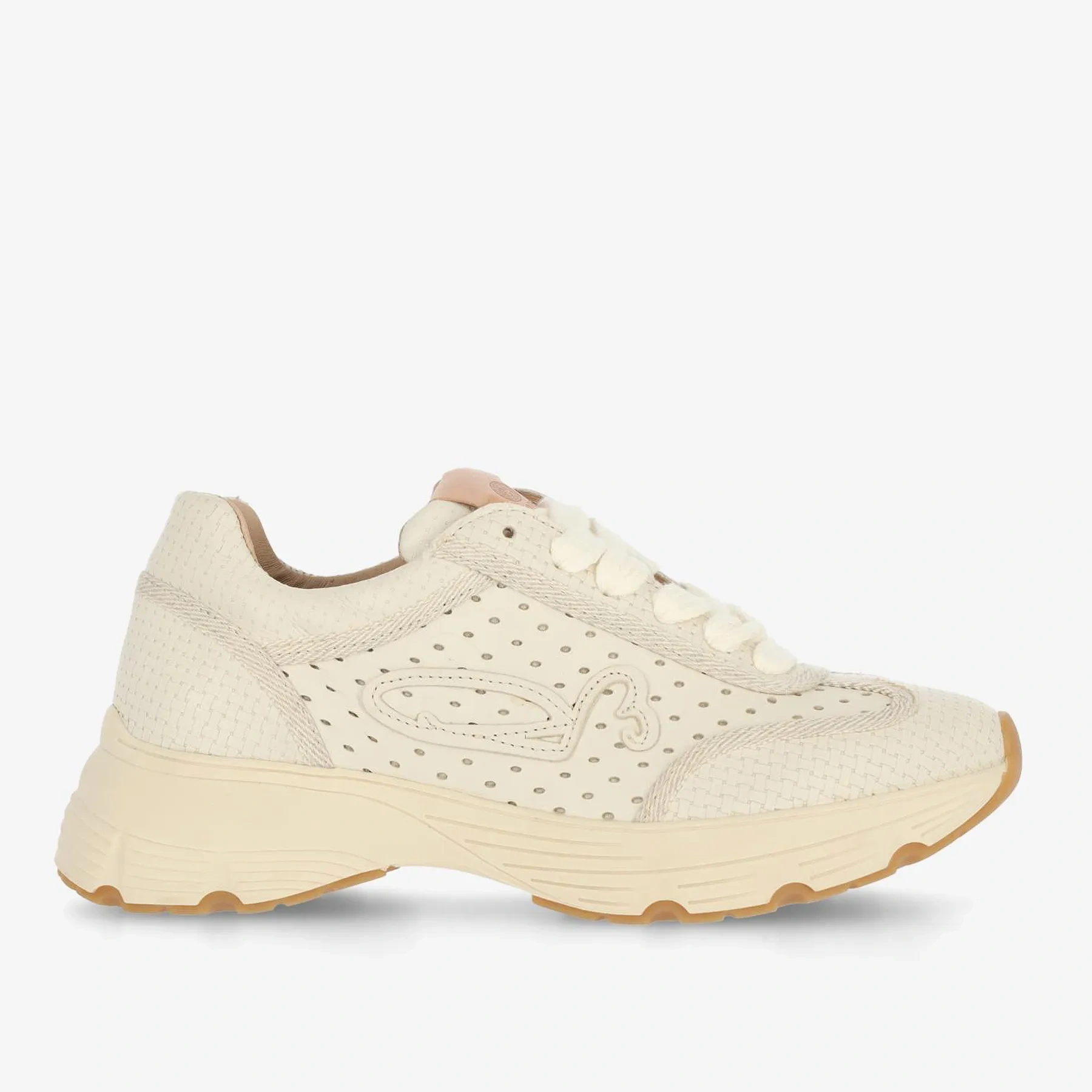 Mariola Raffi sneaker leer gebroken wit
