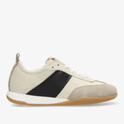 Soren Loa sneaker Leer Gebroken wit