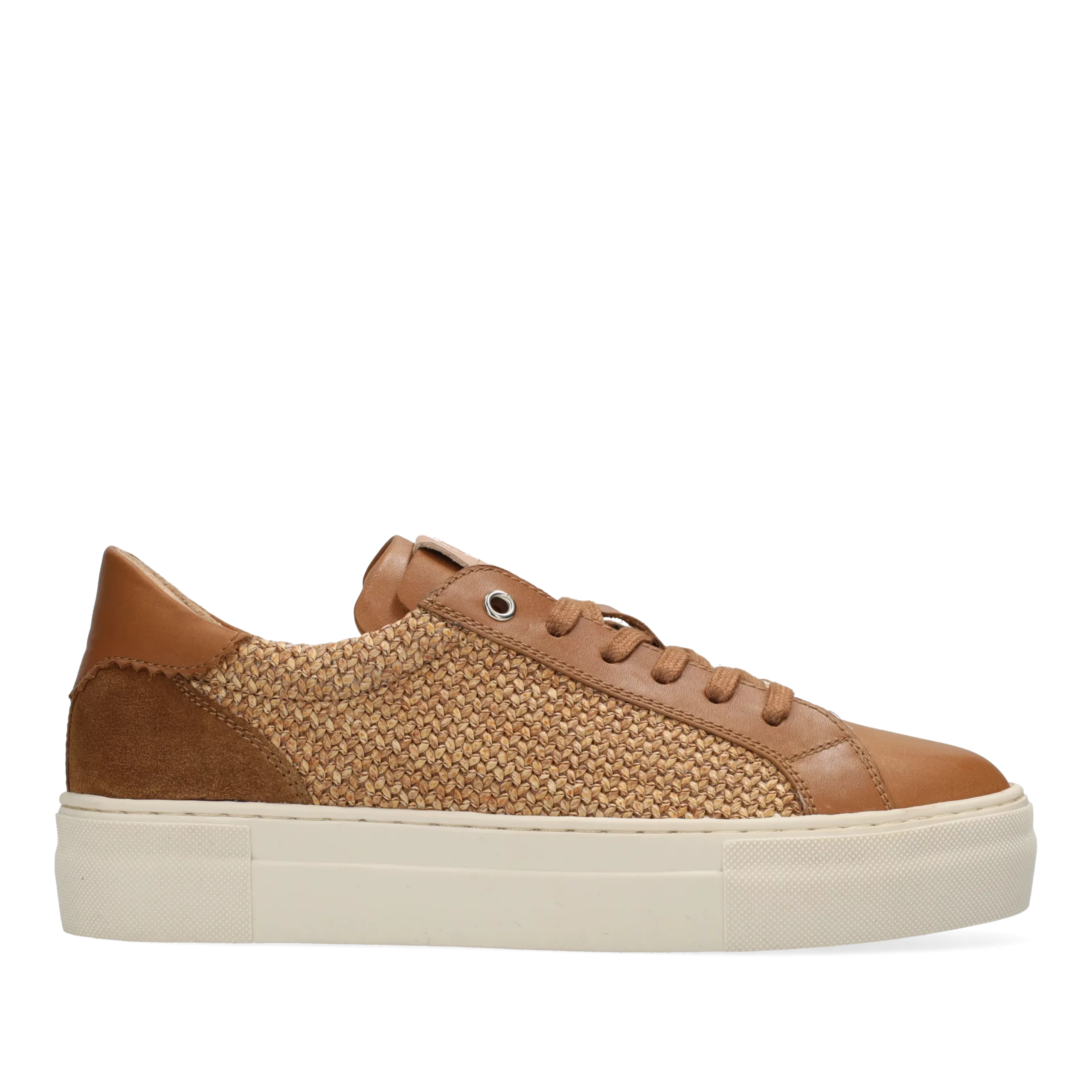 STORM ISA Sneaker raffia 2 Cognac